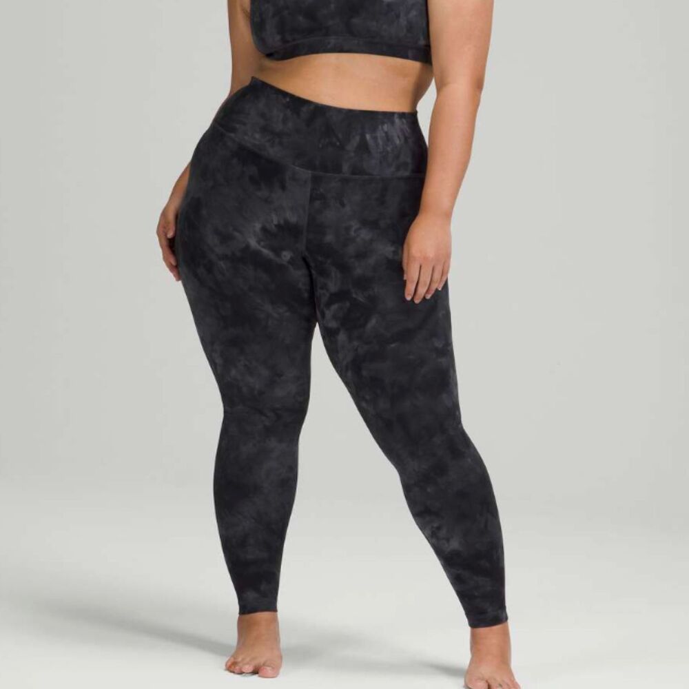 Lululemon Align High-Rise Pant 28" Diamond Dye Pitch Grey Graphite Grey Size 6